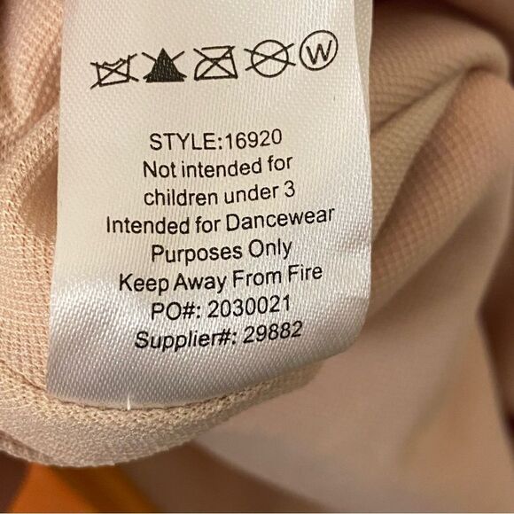 Weissman dance ballet tutu costume orange Your Hand Is Safe In Mine 16920 SA adl - Picture 10 of 11